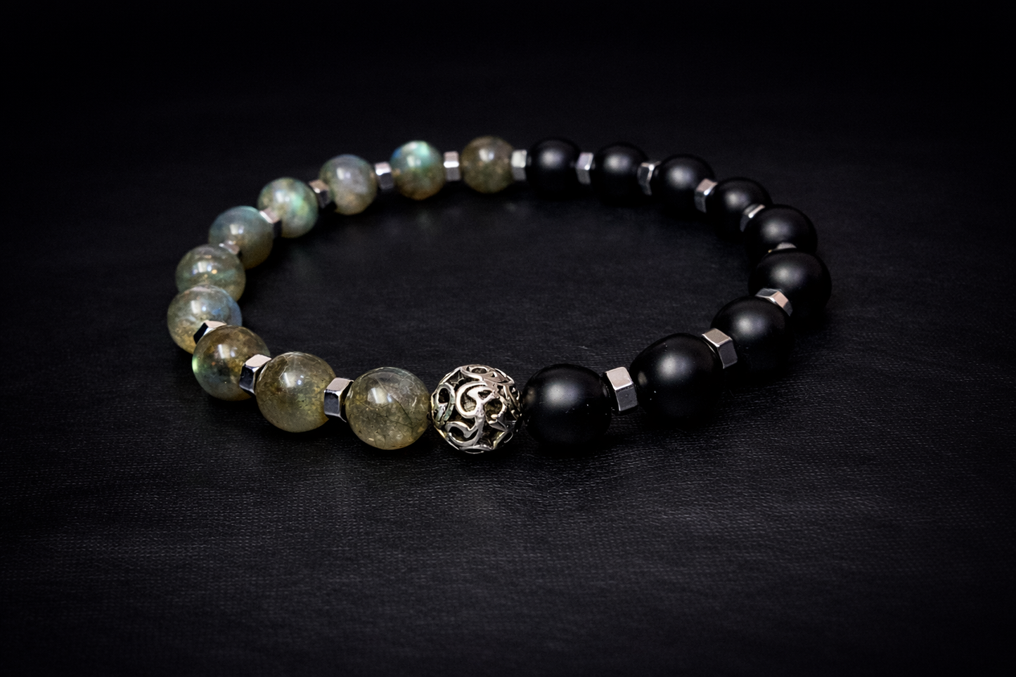 Obsidian Balance With Silver 925