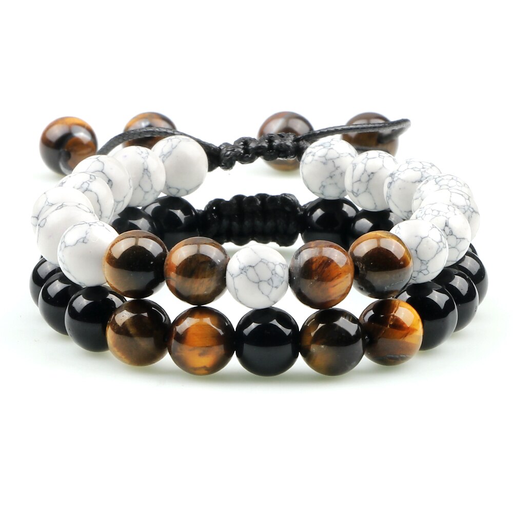 Tiger Eye Lava Bracelet Yoga Jewelry Pulsera