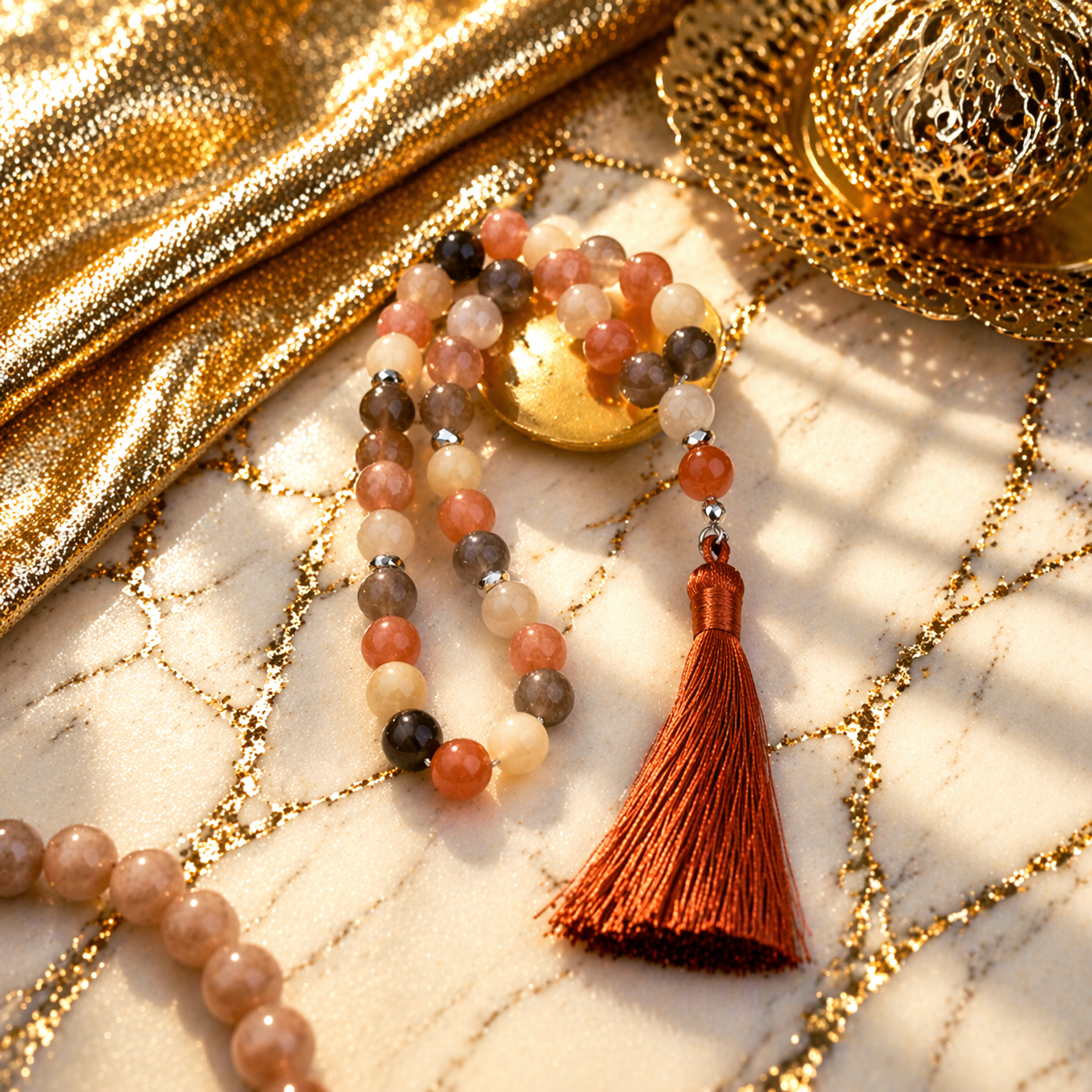 Multi-Color Moonstone Rosary