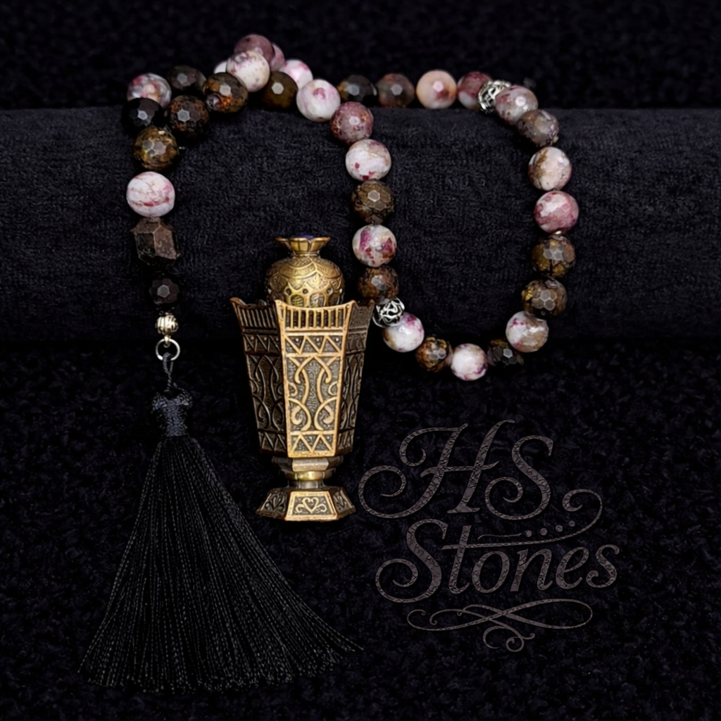 Tourmaline Rosary With 925 Sterling Silver Spacers (33)