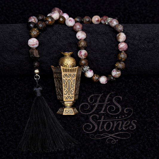 Tourmaline Rosary With 925 Sterling Silver Spacers (33)