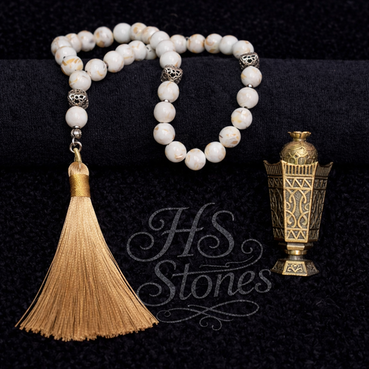 Fayrouz Rosary With 925 Sterling Silver Spacers (33)