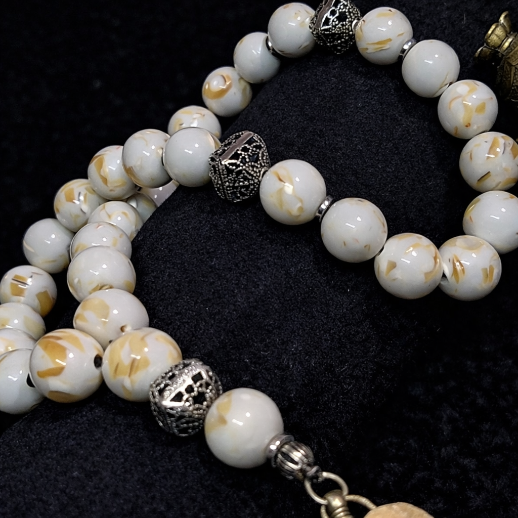 Fayrouz Rosary With 925 Sterling Silver Spacers (33)