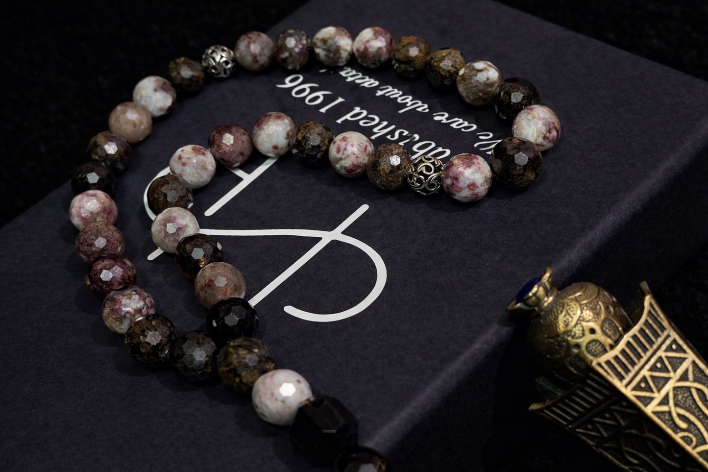 Tourmaline Rosary With 925 Sterling Silver Spacers (33)