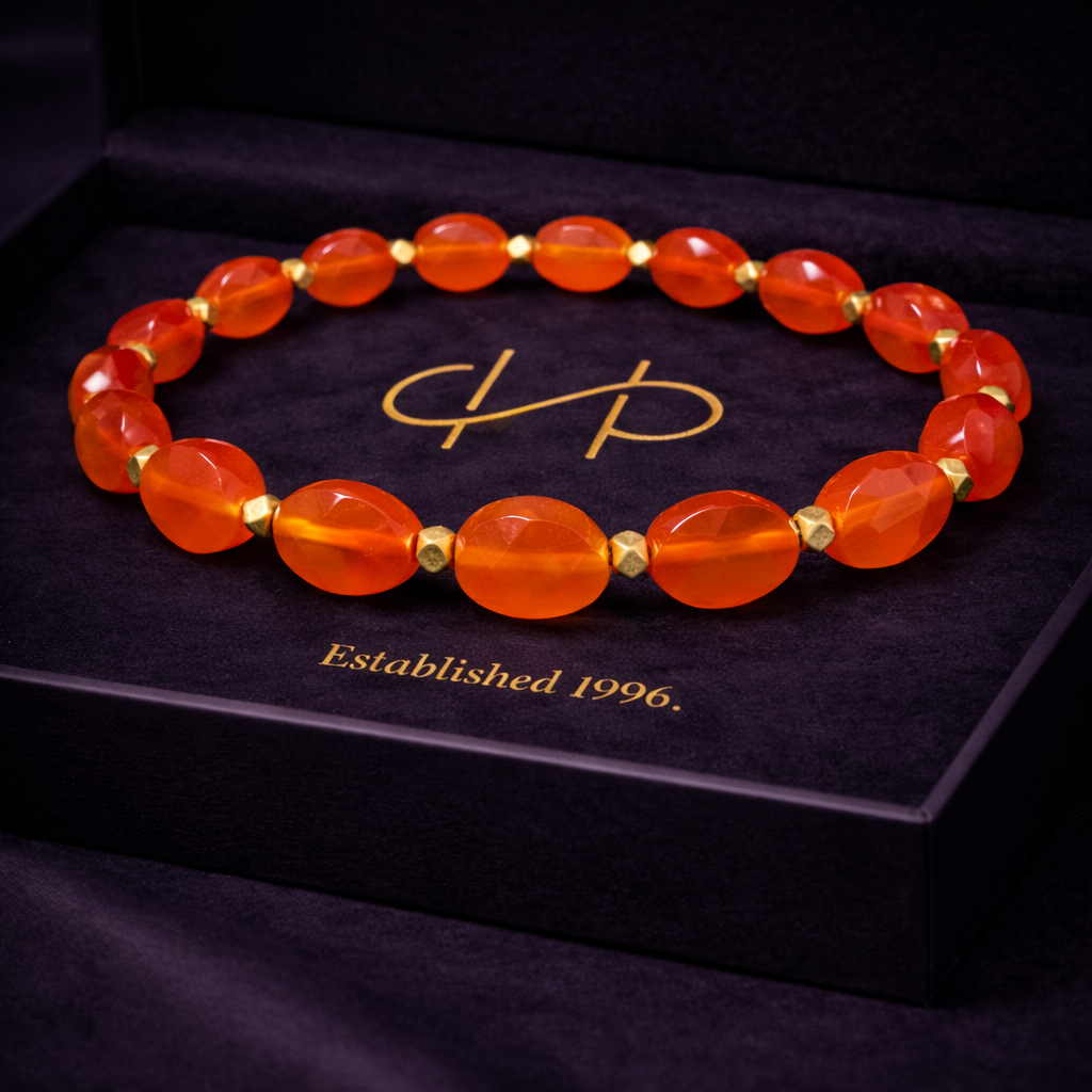 Crimson Flame (Orange Carnelian Stone)
