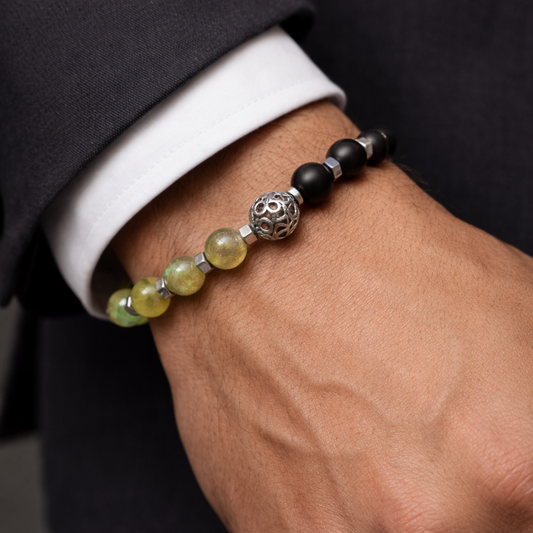 Obsidian Balance With Silver 925