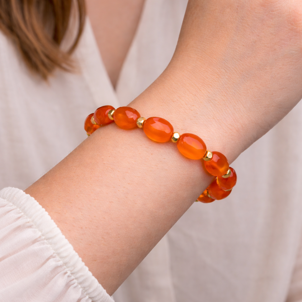 Crimson Flame (Orange Carnelian Stone)