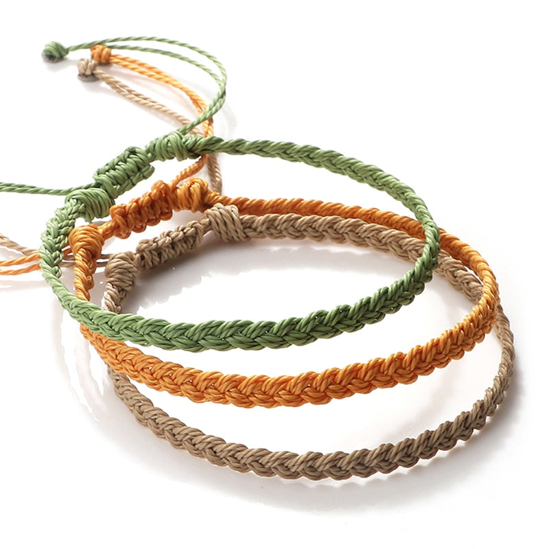 Friendship Bracelet For Women Men Wax Thread Wrap Rope